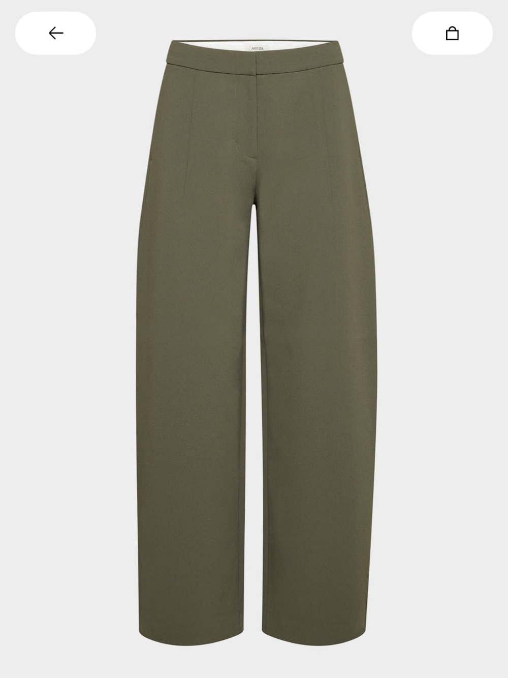 Aritzia Helix Barrel Pant - Crepette - Picture 2 of 8